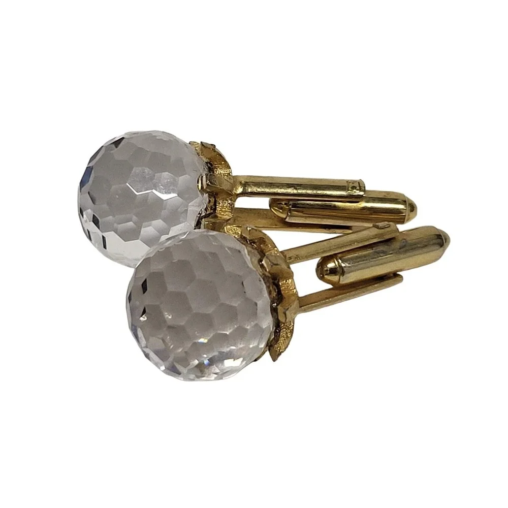 Vintage‎ Genuine Austrian Crystal DANTE CuffLinks WOW